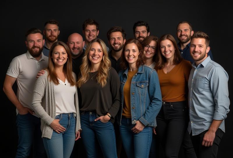 Photo of the Harbour City Studios team smiling