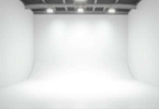 Interior of Studio B with white cyclorama
